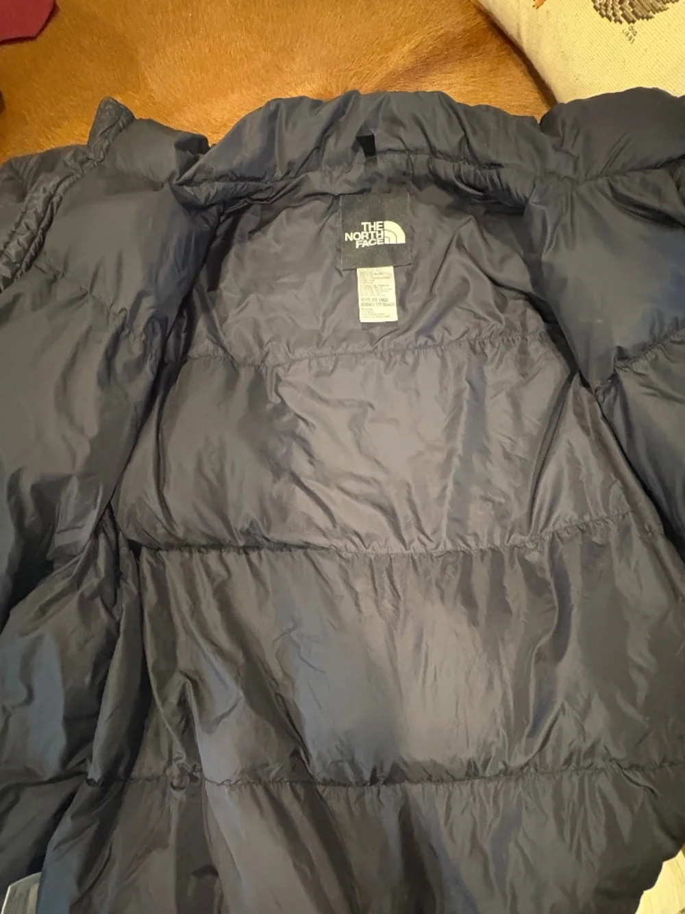 The North Face Mens Black Goose Down Drawcord Hem Hooded Puffer Jacket - Sz XXXL